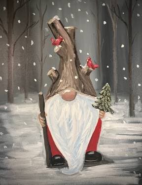 Forest Guardian Gnome - Paint and sip event at Mr Mike's Steak House Regina South in Regina, SK - PaintNite.com