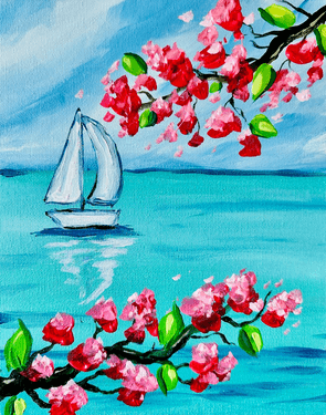Meet me in the Mediterranean - Paint and sip event at Melange at Le Meridian Pasadena Arcadia in Arcadia , CA - PaintNite.com