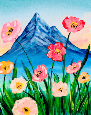 Poppy Mountain - Paint and sip event at Novotel Toronto Centre in Toronto, ON - PaintNite.com