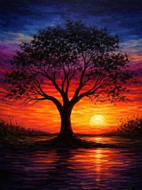 Evening Reflection 2 - Paint Nite event in Laval, QC