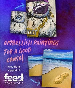 Paint it Forward for Feed Nova Scotia - Paint and sip event at Sou'Wester in the City in Bedford, NS - PaintNite.com