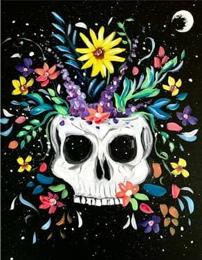 Flowers to Die For - Paint and sip event at Novotel Toronto Centre in Toronto, ON - PaintNite.com