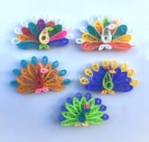 Paper Quilling Peacock Magnet thumbnail