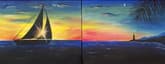 Sails in the Sunset Partner Painting thumbnail