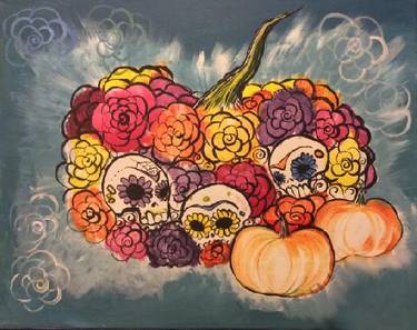 Pumpkins N Calaveras "Sugar Skulls" — Painting