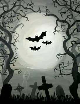 Fill In The Spook - Paint Nite event in Tempe, AZ