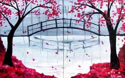Bridge in the Fall PARTNER PAINTING thumbnail