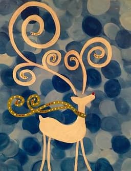 Reindeer Blue Swirl thumbnail