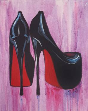 "Red Bottoms" canvas painting at MARTINIS WHITE PLAINS (White Plains, MD), Fri., June 26, at 7:00 p.m. — Painting