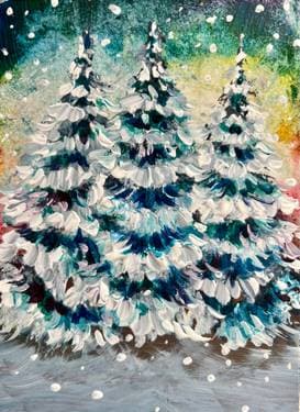 Three Winter Trees - Paint Nite event in Nepean, ON