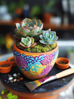 Paint Your Ceramic Pot and Succulent Garden thumbnail