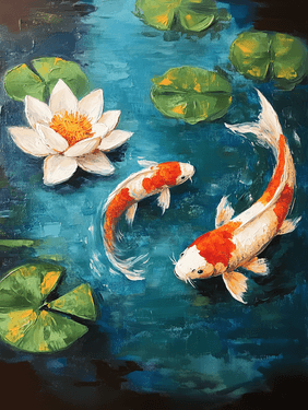 Sip Happens, Just Koi With It - Paint and sip event at Parktown Pizza Willow Glen in San Jose, CA - PaintNite.com