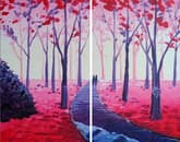 A Valentine Stroll Partner Painting thumbnail