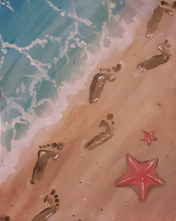 Footprints on the Beach thumbnail