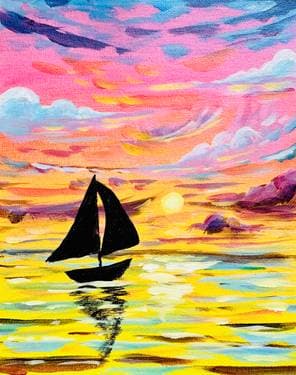 Sailing Daze - Paint and sip event at Mossop's Social House in Toronto , ON - PaintNite.com