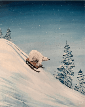 Ward's Polar Express - Paint and sip event at Wild Wing Kingston in Kingston, ON - PaintNite.com