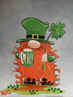 Cheers to Gnome Luck - Paint and sip event at Old Flame Brewing Company Port Perry in Port Perry, Durham Region, ON - PaintNite.com
