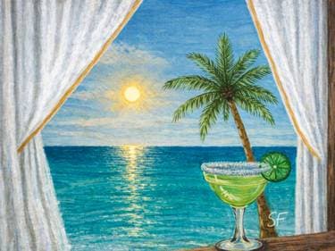 Margarita Hour - Paint and sip event at House of Oliver in Roseville, CA - PaintNite.com