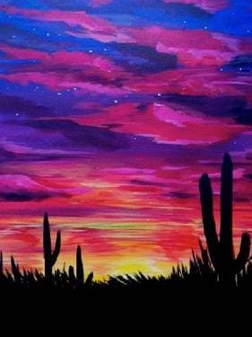 Southwest Sky - Paint Nite event in Gilbert, AZ