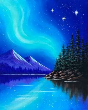 Northern Light Nights - Paint Nite event in Mississauga, ON