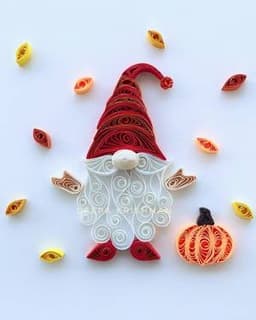 Fall Gnome - Paper Quilling thumbnail