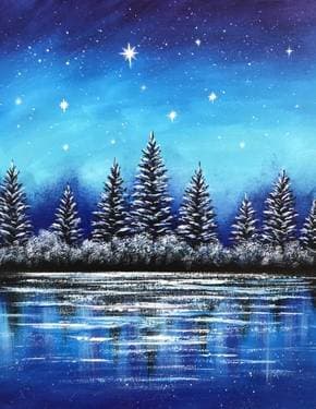 Frosted Reflections - Paint Nite event in TORONTO, ON