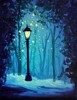 Magical Lamp Post - Paint and sip event at The Canadian Brewhouse (Edmonton North) in Edmonton, AB - PaintNite.com