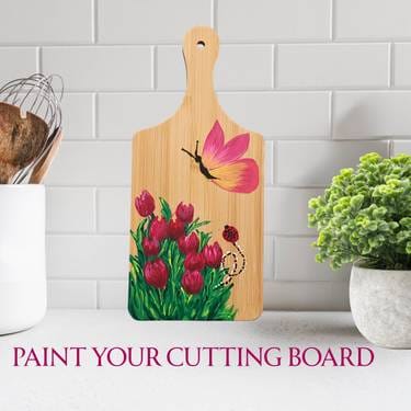 Paint your Spring Charcuterie Board! Wood Painting Event — Painting
