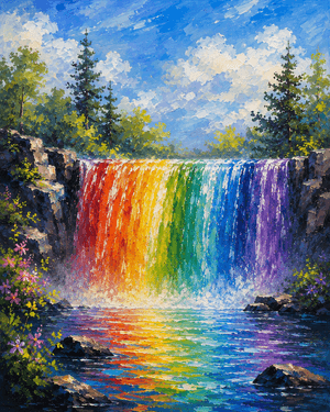 Rainbow Nature Falls II with Melody Gillespie
