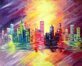 Hot in the City - Paint and sip event at Drkula's in Inver Grove Heights, MN - PaintNite.com