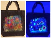 Black Light Firework Tote Bag thumbnail