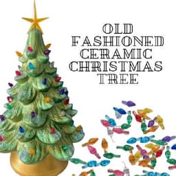 Old Fashioned Ceramic Christmas Tree (Lights Included) thumbnail