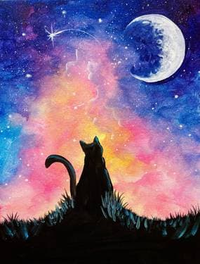 Kitty Cat Dreams - Paint and sip event at El Tapatio - Auburn in Auburn, CA - PaintNite.com