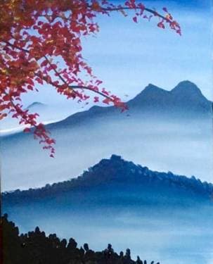 Misty Mountain - Paint and sip event at Westwood Plateau Golf & Country Club in Coquitlam, BC - PaintNite.com