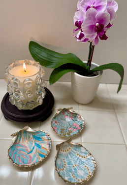 Scallop Sea Shell Decoupage with Michelle Ducasse