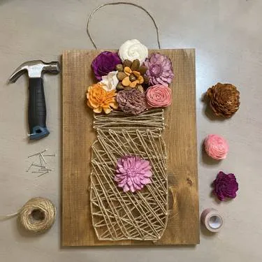 Farmhouse String Art Kit 2:00 PM — Painting