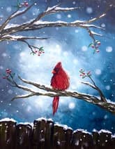Peaceful Winter Cardinal thumbnail