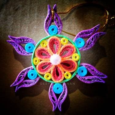 3-D Quilling Ornament - Rainbow Mandala with Deepa Krishnan