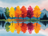 Colorful Fall Trees thumbnail