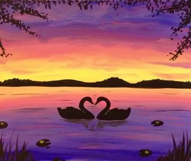 Lake of Love II at Sidelines Sports Bar & Grill - Glen Burnie — Painting