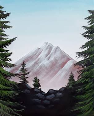 Morning Mountain Hike - Paint and sip event at Cadillac Jacks in BLOOMINGTON, IL - PaintNite.com