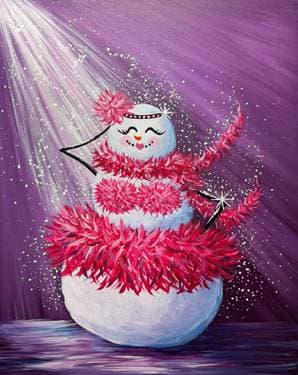 The Life of a Snowgirl - Paint and sip event at Muddy Banks Brewing Co. in Sullivan, MO - PaintNite.com