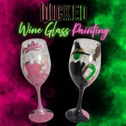 Wine Glass Painting: Wicked edition (2 glasses) thumbnail