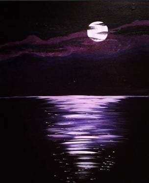 Violet Moonlight - Paint and sip event at Celtic Knot Pub - INACTIVE in St. Albert, AB - PaintNite.com