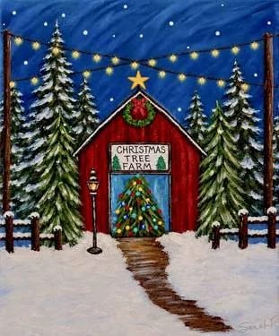 Meet Me At The Tree Farm — Painting