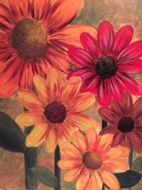 Harvest Daisies - Paint and sip event at Melange at Le Meridian Pasadena Arcadia in Arcadia , CA - PaintNite.com
