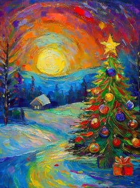 Winter Wonderland at Sunset - Paint Nite event in Pierrefonds, QC