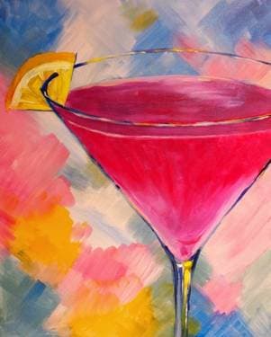 Creative Cosmo - Paint and sip event at Les 3 Brasseurs Pointe-Claire in Pointe-Claire, QC - PaintNite.com