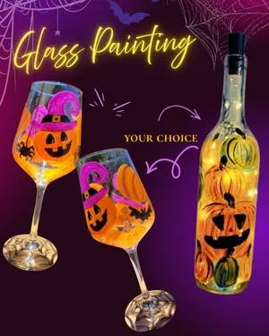 Halloween Glass Painting: OH MY! — Painting