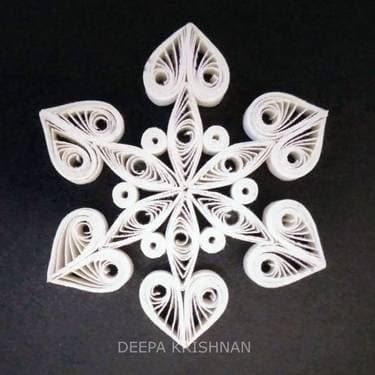 Snow Princess Ornament - Paper Quilling with Deepa Krishnan